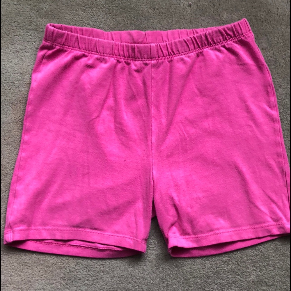 Gap Kids pink bike shorts.
